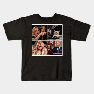 funny Marjorie Taylor Greene yelling biden Kids T-Shirt